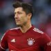 MUNICH, GERMANY - FEBRUARY 20: Robert Lewandowski of FC Bayern München looks on during the Bundesliga match between FC Bayern München and SpVgg Greuther Fürth at Allianz Arena on February 20, 2022 in Munich, Germany. (Photo by Alexander Hassenstein/Getty Images)
