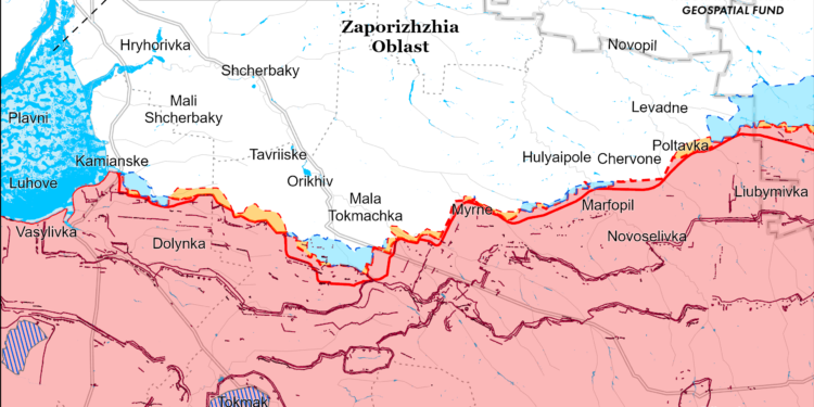 Карти боїв у Запорізькій області