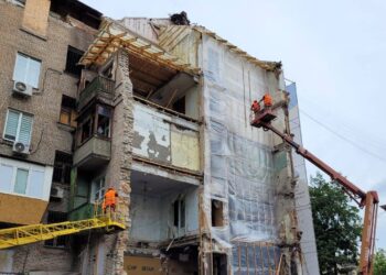 Зруйноване житло у Запоріжжі