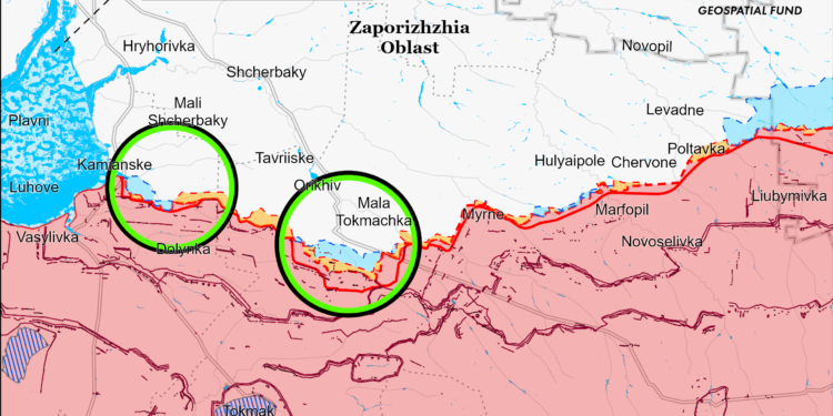 Карти боїв у Запорізькій області