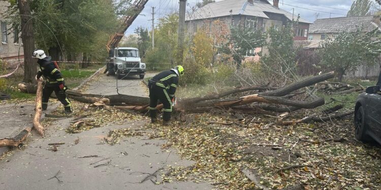 Наслідки негоди у Запоріжжі