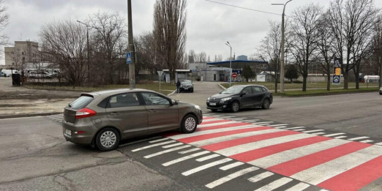 Новий пішохідний перехід у Запоріжжі