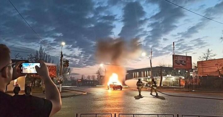 У Мелітополі вибухнув автомобіль