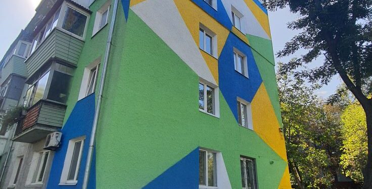 «Між звичним сірим та сміливим кольором»: у Запоріжжі показали новий мурал