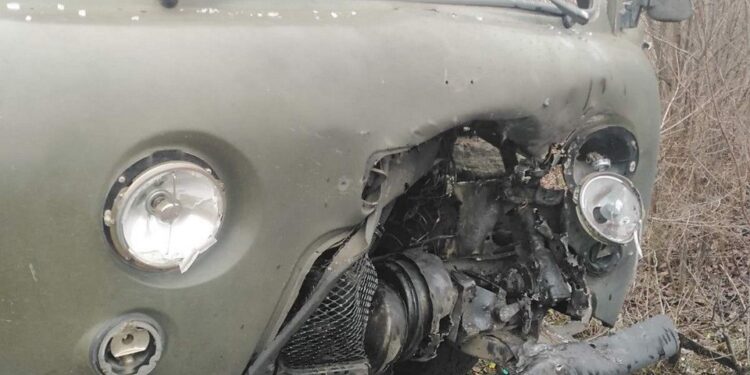 Дрон атакував автомобіль