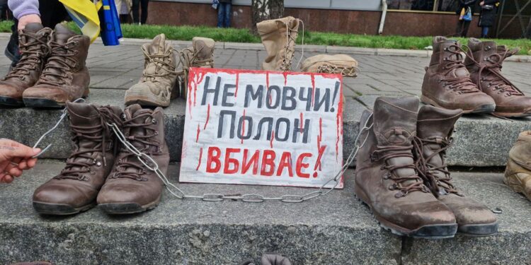 Акція на підтримку полонених військових