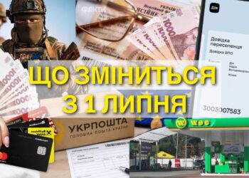 Зміни з 1 липня