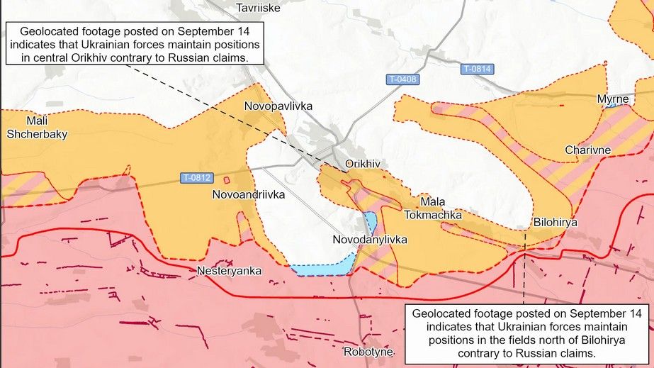 ISW: Сили оборони просунулися на Запоріжжі